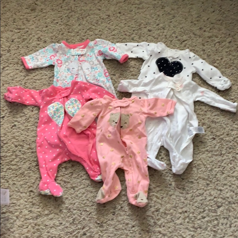 5 preemie Carter’s sleepers